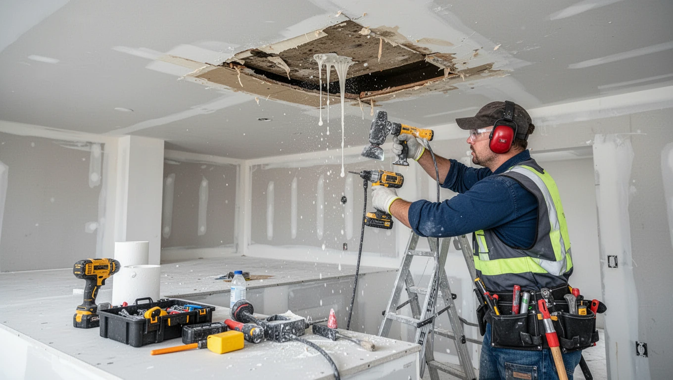 Ceiling Water Damage Repair