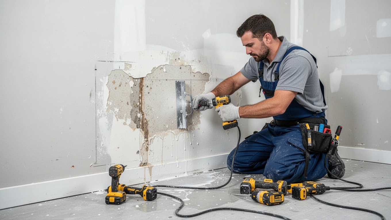 Wall Water Damage Repair